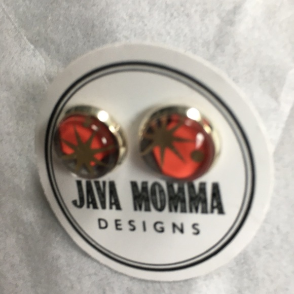 earrings Starbucks card recycled STAR HOLIDAY Googie dainty NEW! - Picture 6 of 8